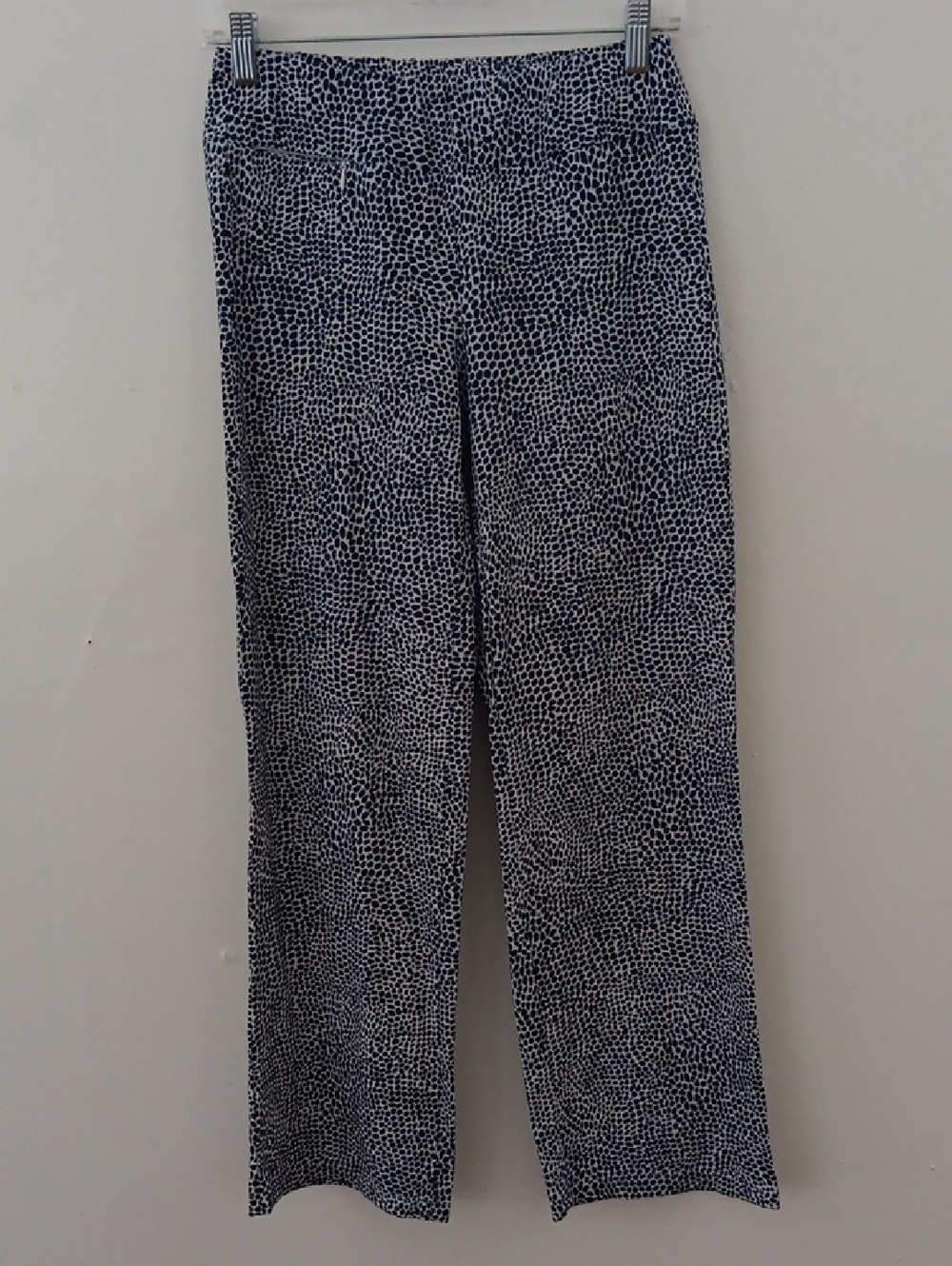 J. McLaughlin Spotted Wide Leg Cropped Pull On Pants #3583